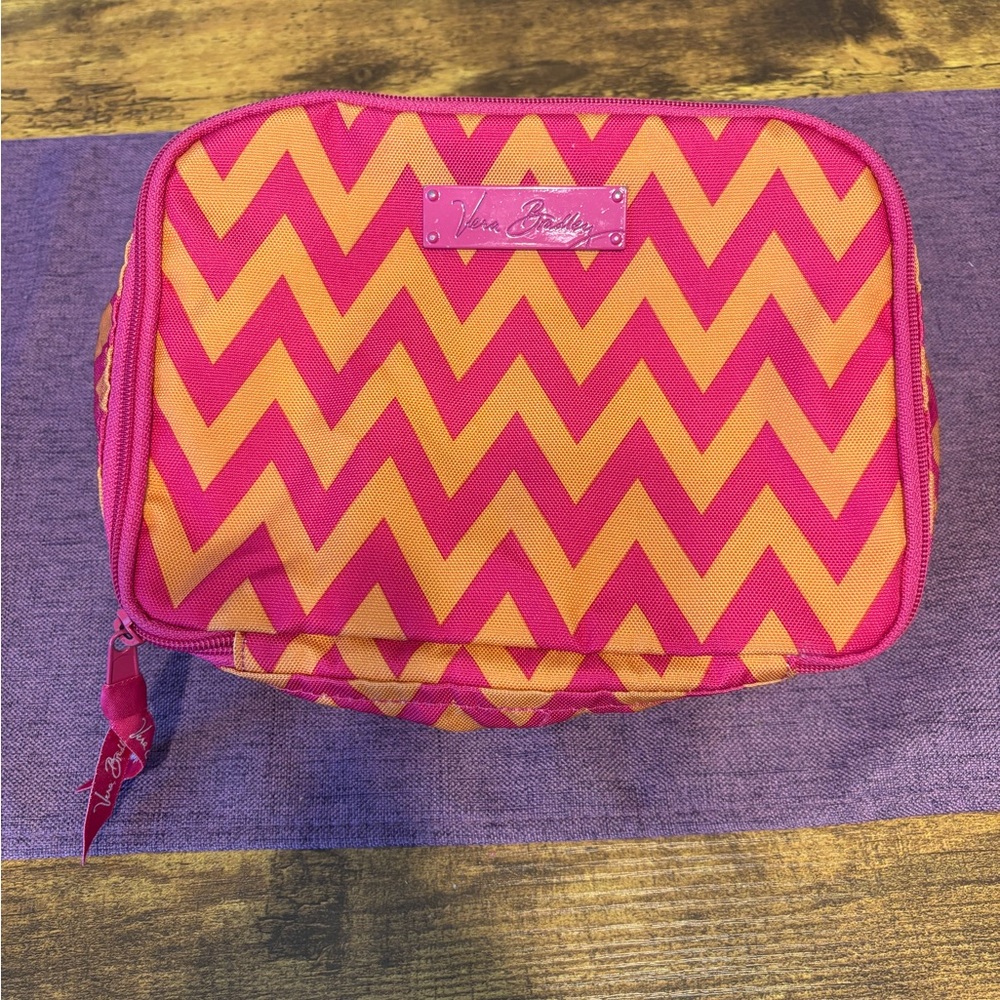 Vera Bradley Lighten Up Lunch Mate Ziggy Zags Orange and Purple. Preowned